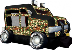 Military Monster Truck Inflatable